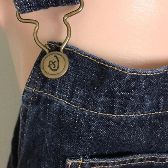 Disney Pooh Bear Piglet Denim Overalls Embroidered - Picture 3 of 9